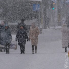 В Алматы выпало до 15 см снега 