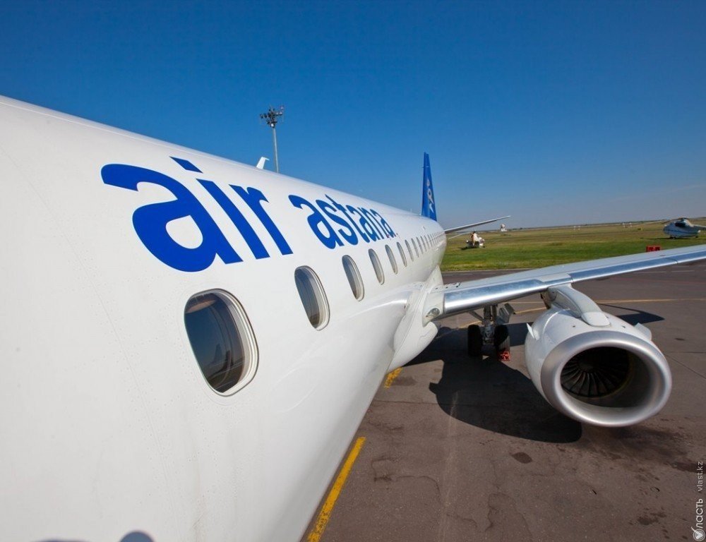 Дефект двигателя стал причиной экстренной посадки самолета «Эйр Астаны» в Актобе 