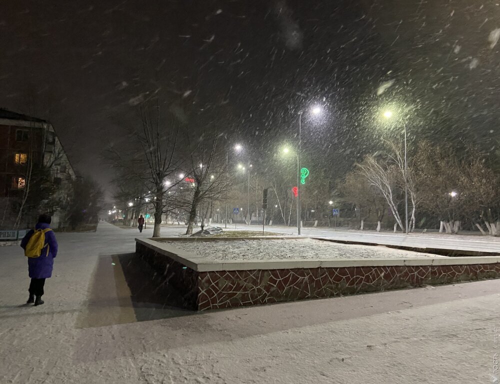Снег прогнозируют синоптики в Казахстане