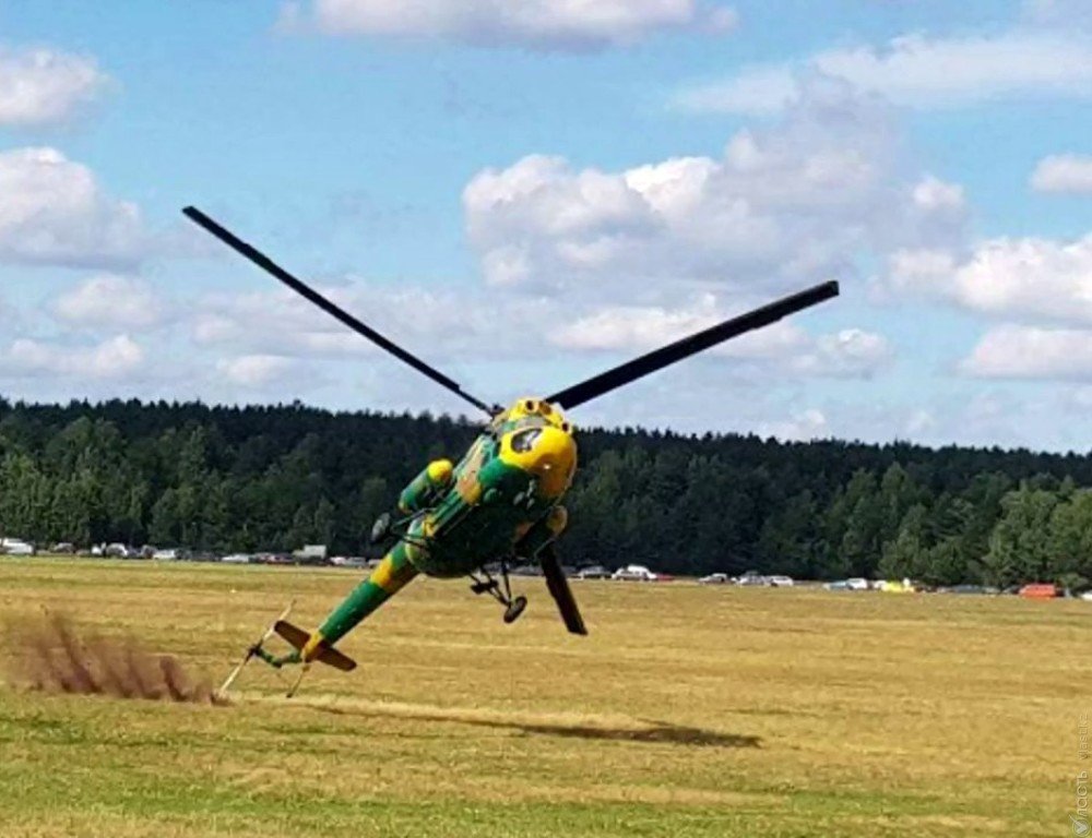 Вертолёт Ми-2 совершил жесткую посадку в Акмолинской области