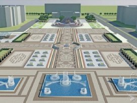 Началась реконструкция площади Исатая и Махамбета в Атырау