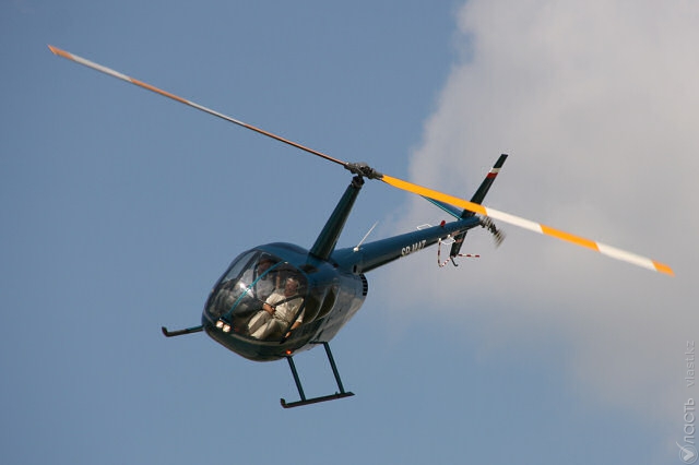 Вертолет «Робинзон» разбился близ Уральска, два человека погибли