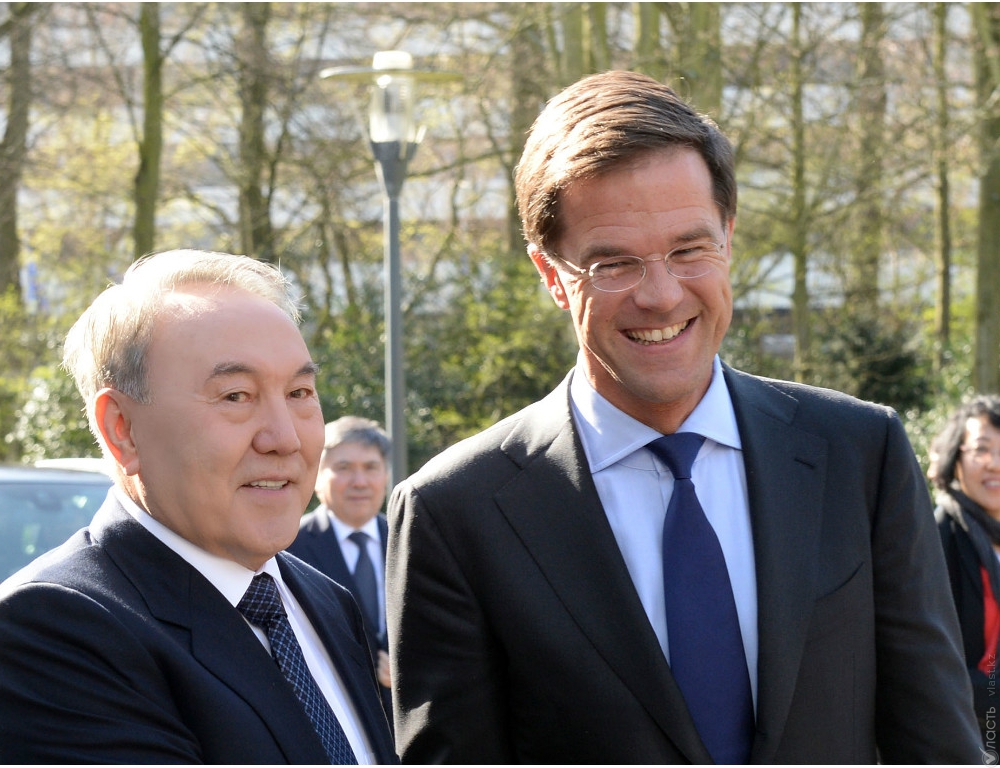 Нурсултан Назарбаев провел встречу с премьер-министром Нидерландов Марком Рютте