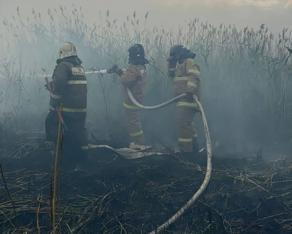 Ликвидация пожара в Астане может занять до двух недель – МЧС