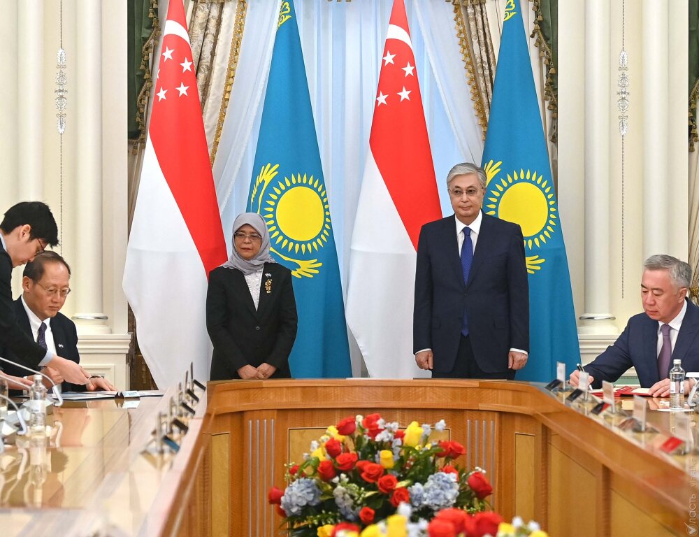 Президенты Казахстана и Сингапура обсудили перспективы развития сотрудничества