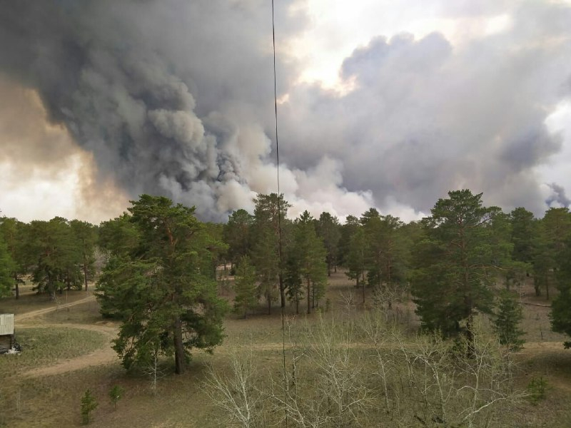 На тушение лесного пожара в ВКО из Кокшетау направлен спецвертолет МИ-26Т 