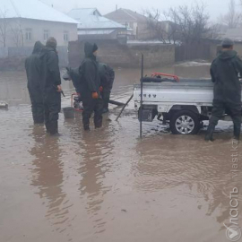 В Туркестанской области подтоплены дворы и улицы в 15 населенных пунктах