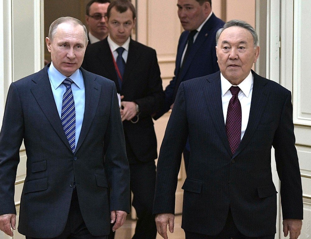 Путин поблагодарил Назарбаева за личное участие в межсирийском урегулировании