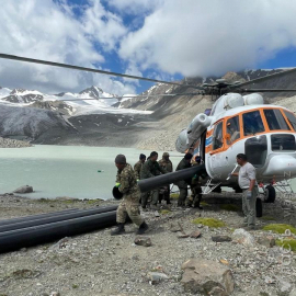 В Алматинской области превентивно сбрасывают воду из моренных озер бассейна реки Турген 