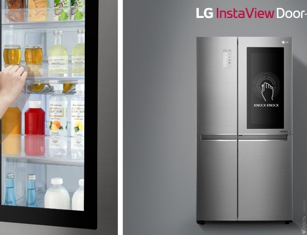 Новый уникальный холодильник LG с прозрачной дверью