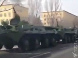 Видео с массовым скоплением  военной техники близ Алматы - это плановый перегон  – департамент по делам обороны