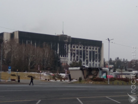 Площадь Республики в Алматы, 10 января