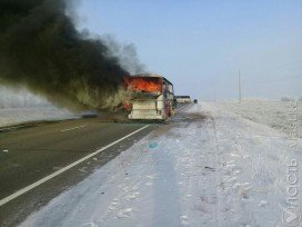 ​Трое из пяти выбравшихся из горящего автобуса – граждане Казахстана, двое – Узбекистана