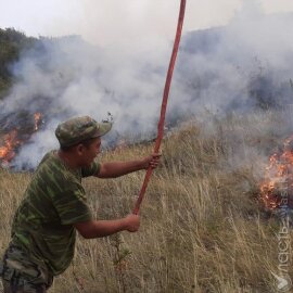 В ВКО тушат два крупных природных пожара 