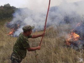 В ВКО тушат два крупных природных пожара 