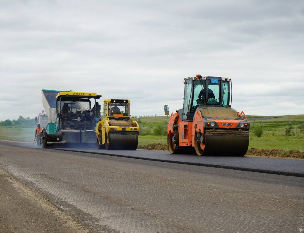 
Строительные работы на автодороге Алматы-Астана планируют завершить к концу года