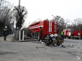 Пожар в алматинском кафе ликвидирован