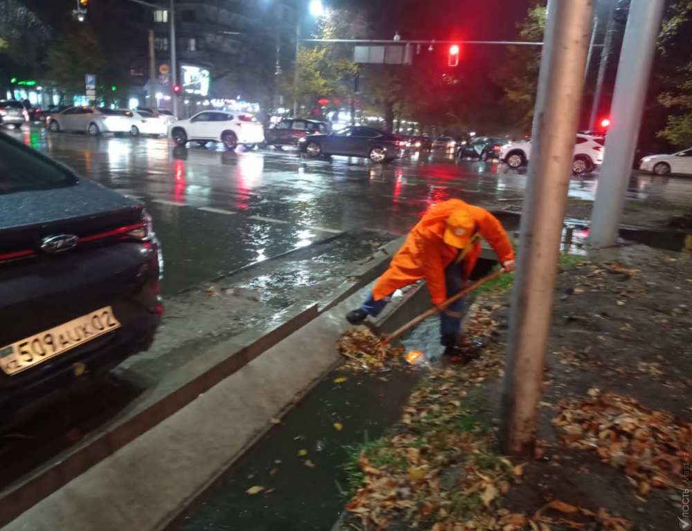 Подтоплений в Алматы из-за дождя не зафиксировано – акимат