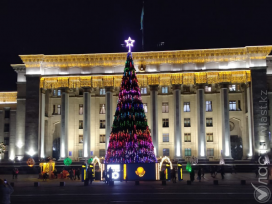Украшать Алматы к Новому году начнут в середине декабря 