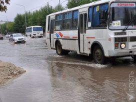 Из-за сильных дождей подтоплены дома в Кокшетау и Экибастузе