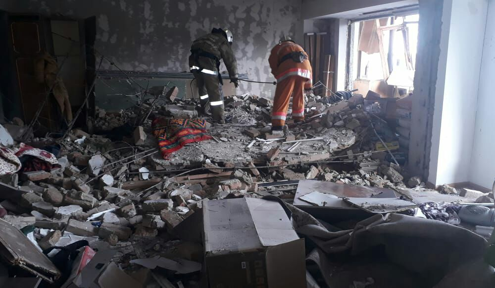Взрыв газа произошел в квартире 5-этажного дома в Каскелене