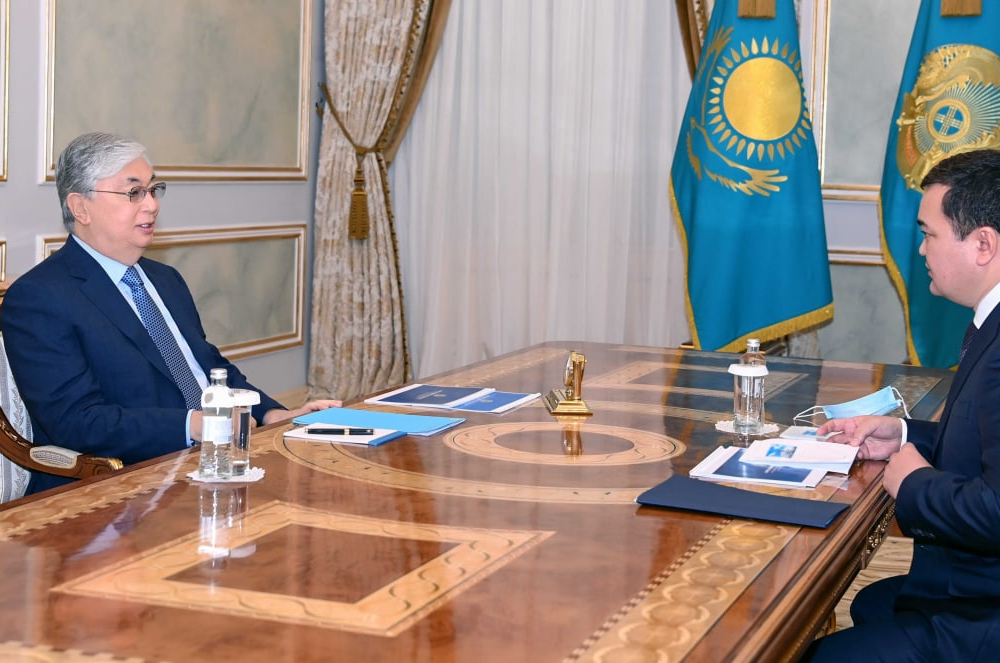 Касымбек доложил президенту о развитии Карагандинской области