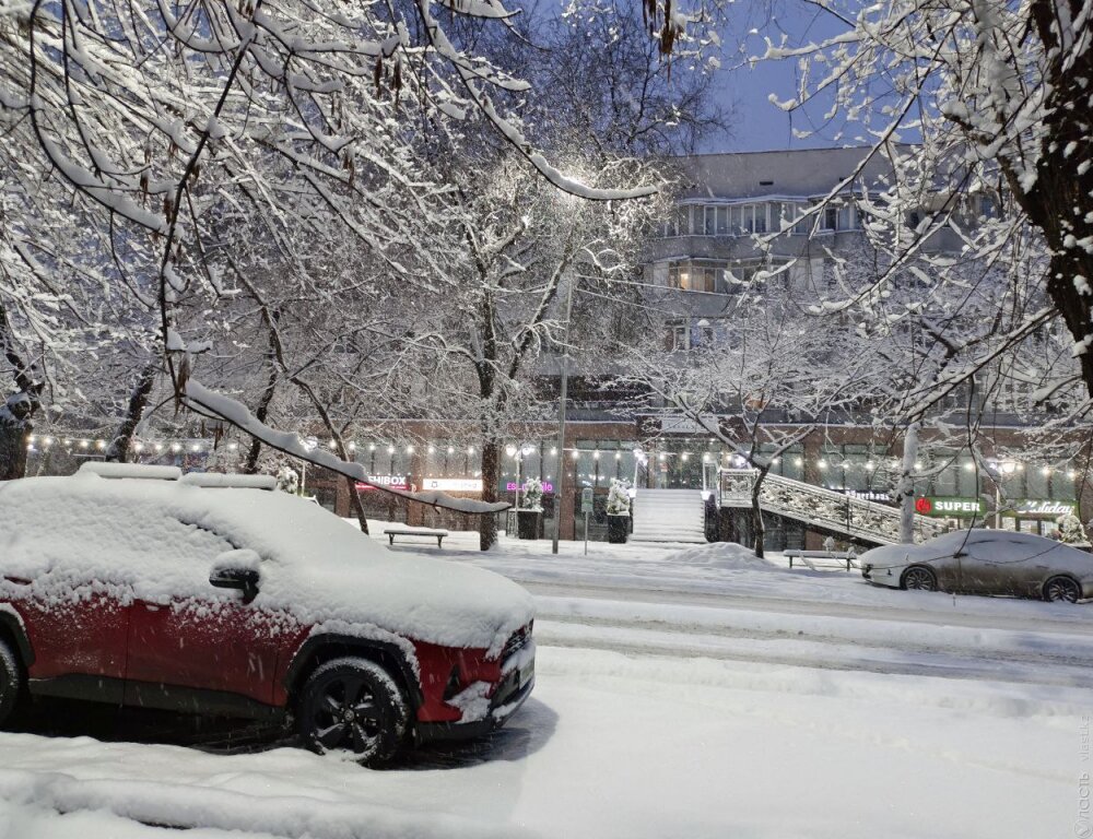 В Алматы выпало 10 см снега 