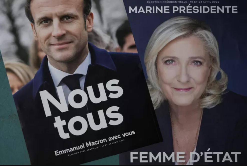 Эммануэль Макрон и Марин Ле Пен вышли во второй тур президентских выборов во Франции 