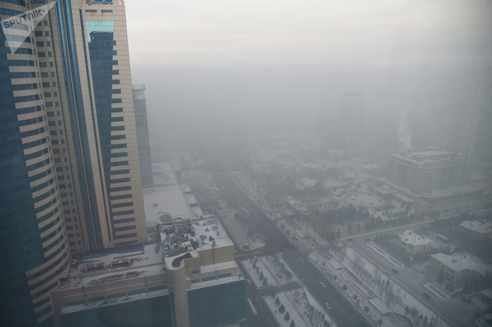 Погода способствовала формированию густого едкого смога над столицей – «Казгидромет»
